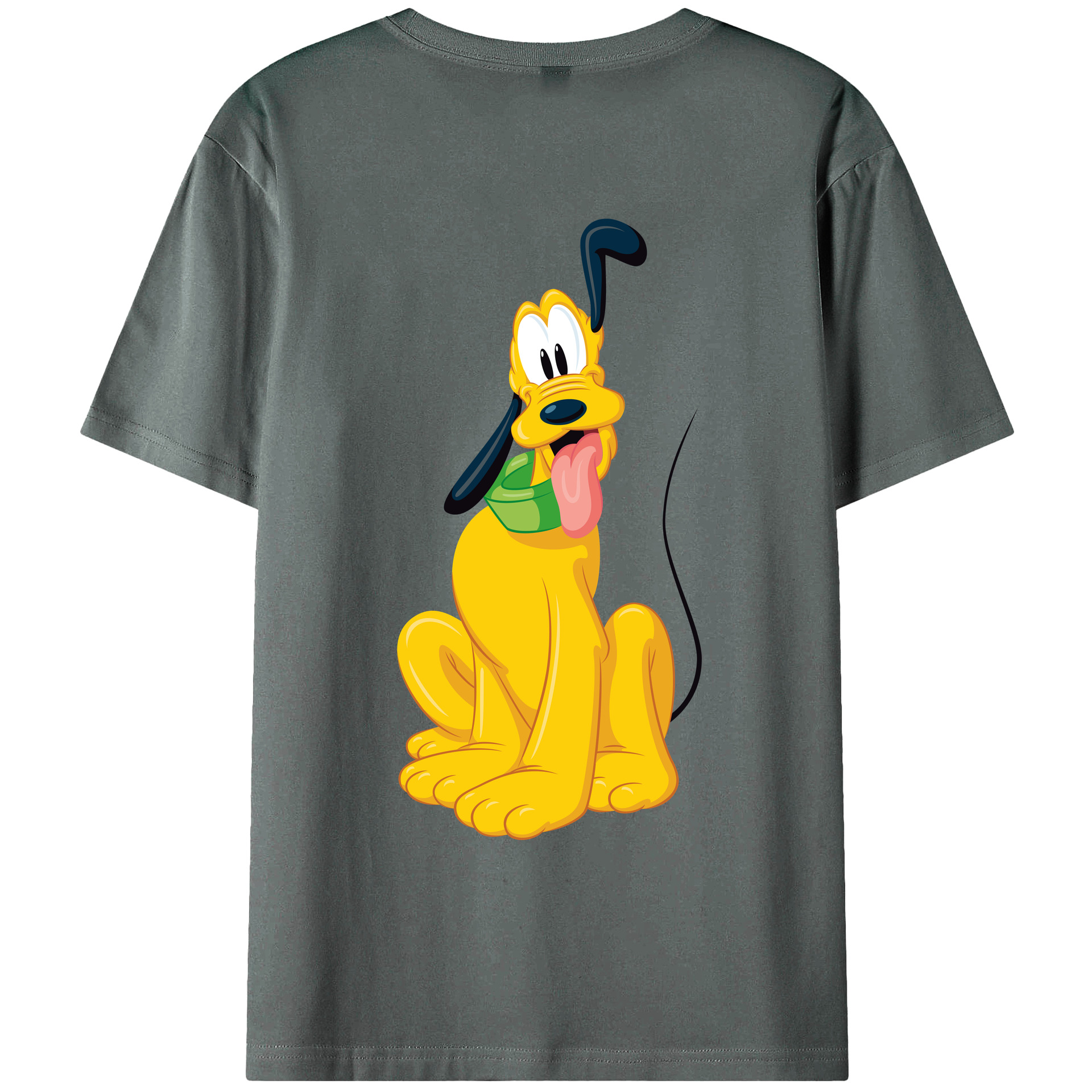 ミッキーマウス Mickey Mouse 綿100％ メンズ半袖Tシャツ（バックプリント） 通気性
